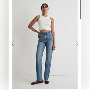 Madewell Straight Leg Jeans - Light Blue
